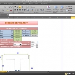 Hoja de cálculo excel para diseño de Vigas T