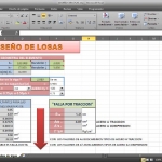 Hoja de cálculo Excel para diseño de lozas macizas
