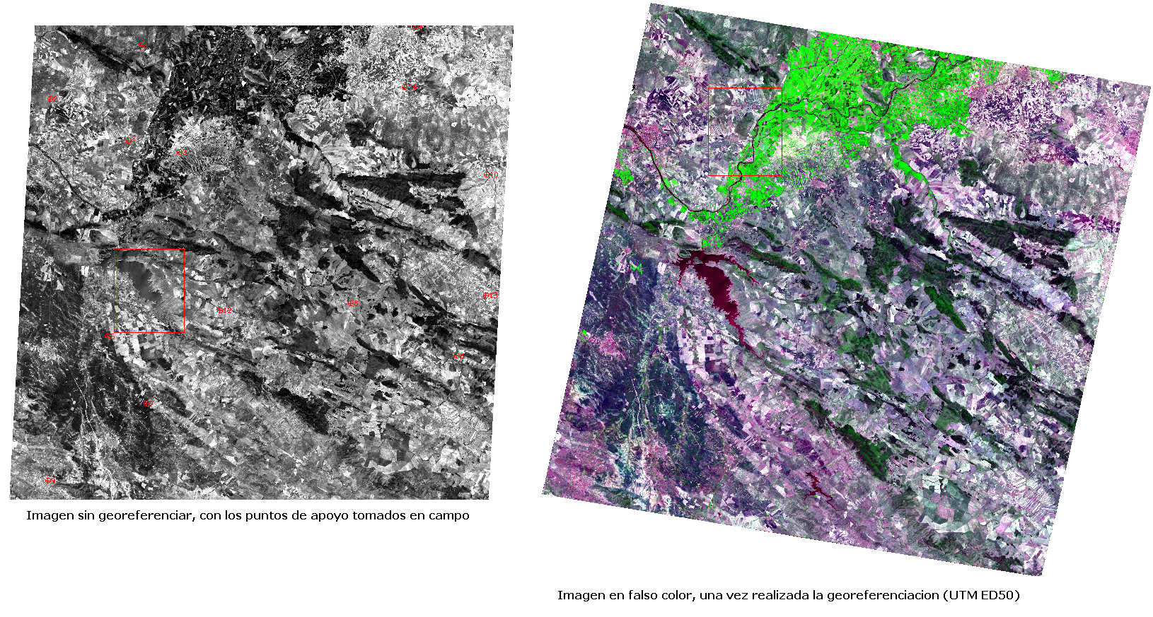 Georeferenciar imagenes con un archivo de texto