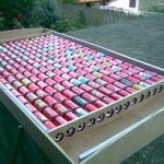 Calefactor Solar para Viviendas, Hecho de Latas Recicladas.