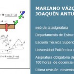 Curso, Mecánica de sólidos y sistemas estructurales [Universidad Politécnica de Madrid]