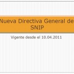 Sistema Nacional de Inversion Publica – SNIP (Peru)