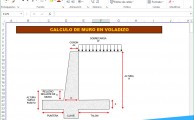 Hoja excel para diseño de muro de contención en voladizo