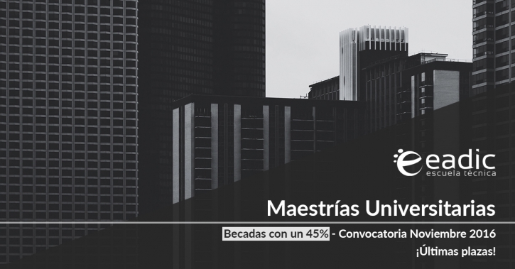 Maestrías de EADIC convocatoria de Noviembre de 2016