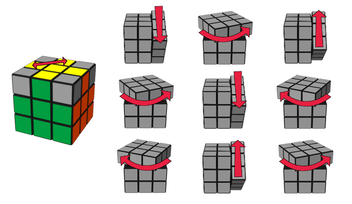 paso5caso1 cubo de Rubik